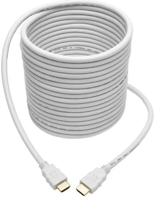 Alt view image 5 of 16 - Tripp Lite High-Speed HDMI Cable with Digital Video and Audio, HD 1080p (M/M), White, 25 ft. (P568-025-WH)