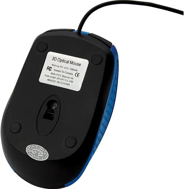 Alt view image 2 of 20 - Verbatim Mouse Optical Corded f/PCs & Macs Blue/Black 99743