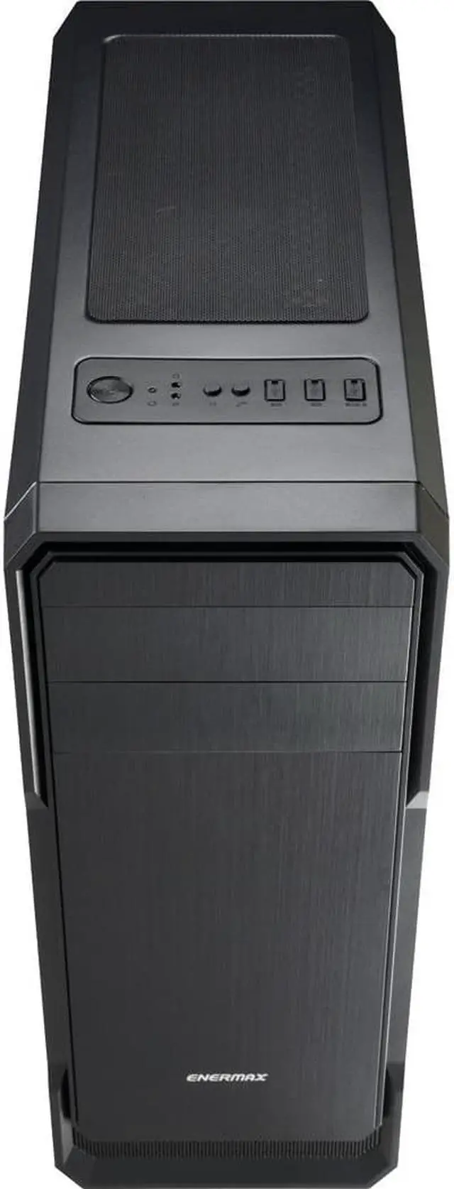 Alt view image 2 of 8 - Enermax Ostrog Lite ECB3080BB-01 Computer Case - Mid-tower - Black - Aluminum, Acrylic - 6 x Bay - 2 x 4.72" x Fan(s) Installed - ATX, Micro ATX, Mini ITX Motherboard Supported - 4 x Fan(s) Suppo