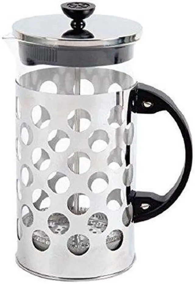 Main image of Mr. Coffee Table Ware - 1 quart Coffee Press - Glass Carafe, Stainless Steel Filter, Stainless Steel Lid - Brewing - Dishwasher Safe - Black, Stainless Steel
