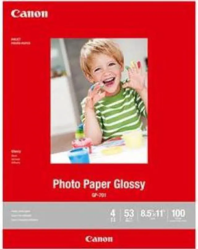 Alt view image 2 of 16 - Canon Glossy Photo Paper GP-701 Inkjet Print 8 1/2" x 11" - Glossy - 100 Sheet