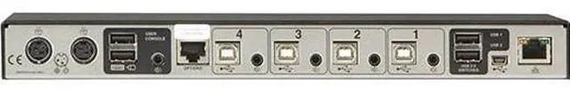 Alt view image 3 of 3 - Black Box Network Services KV0004A-R2 Freedom Ii Kvm Switch - 4-port