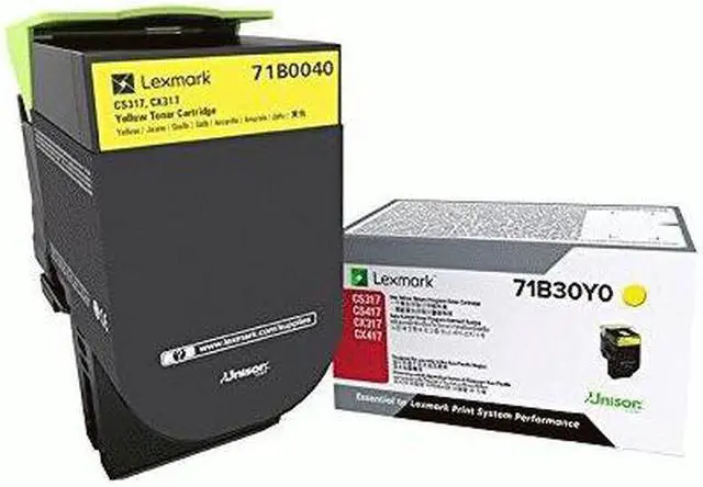 Alt view image 2 of 12 - LEXMARK 71B0040 CS/X317/417/517 YELLOW TONER CARTRIDGE