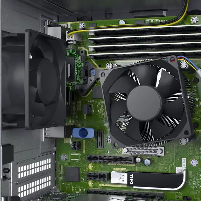 Alt view image 4 of 9 - Dell PowerEdge T130 Mini-tower Server - 1 x Intel Xeon E3-1220 v6 Quad-core (4 Core) 3 GHz - 8 GB Installed DDR4 SDRAM - 1 TB (1 x 1 TB) Serial ATA/600 HDD - Serial ATA, Serial Attached SCSI (SAS) Controller - 290 W