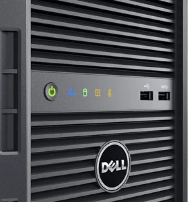 Alt view image 3 of 9 - Dell PowerEdge T130 Mini-tower Server - 1 x Intel Xeon E3-1220 v6 Quad-core (4 Core) 3 GHz - 8 GB Installed DDR4 SDRAM - 1 TB (1 x 1 TB) Serial ATA/600 HDD - Serial ATA, Serial Attached SCSI (SAS) Controller - 290 W