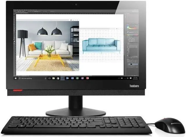 Alt view image 3 of 9 - Lenovo ThinkCentre M810z 10NY0015US All-in-One Computer - Intel Core i3 (7th Gen) i3-7100 3.90 GHz - 4 GB DDR4 SDRAM - 500 GB HDD - 21.5" 1920 x 1080 - Windows 10 Pro 64-bit (English) - Desktop - Business Black