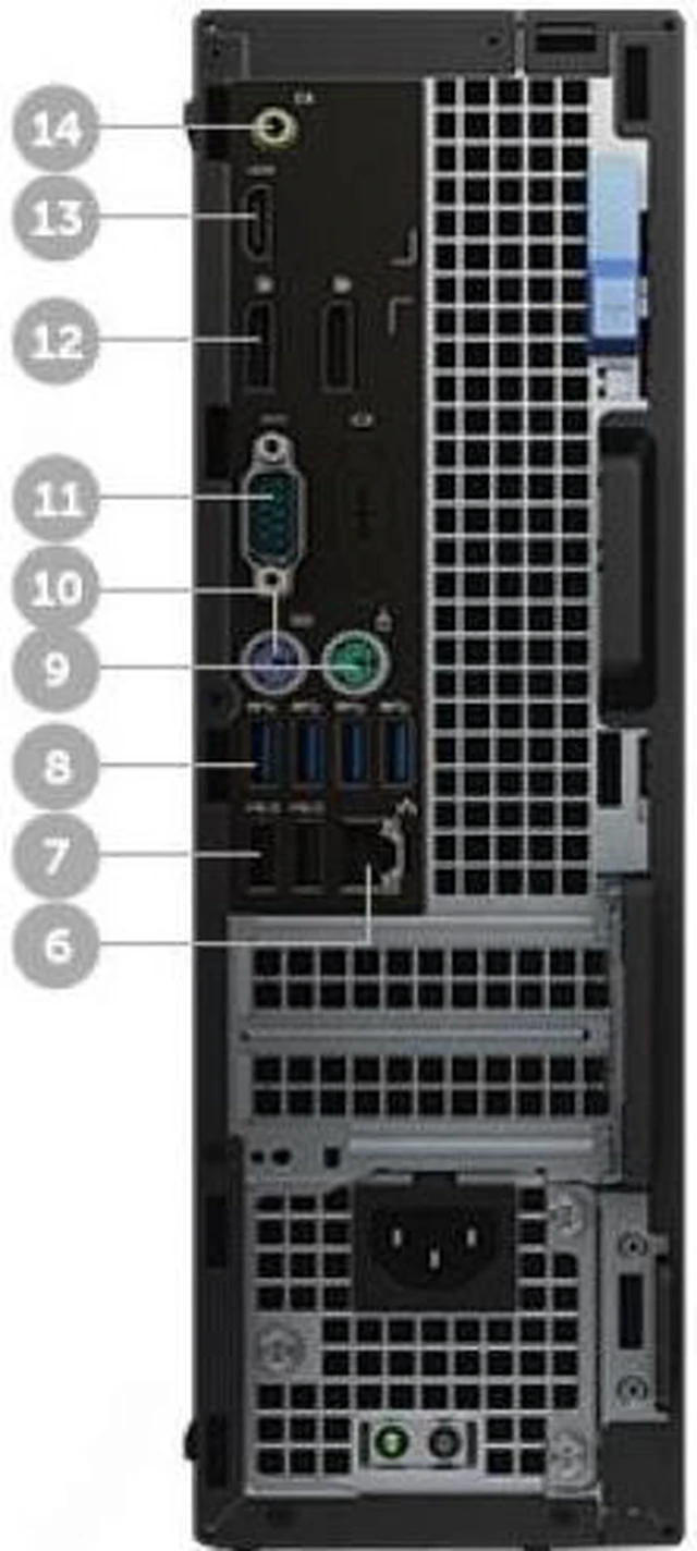 Alt view image 6 of 9 - Dell Precision 3000 3420 Workstation - Intel Core i5 (6th Gen) i5-6500 Quad-core (4 Core) 3.20 GHz - 8 GB DDR4 SDRAM - 1 TB HDD - Intel HD Graphics 530 Graphics - Windows 7 Professional 64-bit (Englis