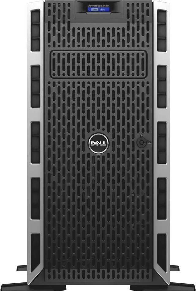 Alt view image 2 of 9 - Dell PowerEdge T430 5U Tower Server - 1 x Intel Xeon E5-2620 v4 Octa-core (8 Core) 2.10 GHz - 8 GB Installed DDR4 SDRAM - 300 GB (1 x 300 GB) 12Gb/s SAS HDD - Serial Attached SCSI (SAS) Controller - 2 x 495 W