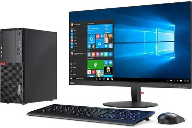 Alt view image 5 of 10 - Lenovo ThinkCentre M710t 10M9000MUS Desktop Computer - Intel Core i5 (7th Gen) i5-7400 3 GHz - 8 GB DDR4 SDRAM - 512 GB SSD - Windows 10 Pro 64-bit (English) - Tower - Black