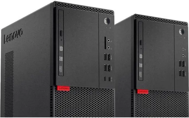 Alt view image 3 of 10 - Lenovo ThinkCentre M710t 10M9000MUS Desktop Computer - Intel Core i5 (7th Gen) i5-7400 3 GHz - 8 GB DDR4 SDRAM - 512 GB SSD - Windows 10 Pro 64-bit (English) - Tower - Black