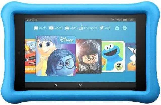 Alt view image 12 of 20 - Amazon - Fire Kids Edition - 7" - Tablet - 16GB 7th Generation, 2017 Release - Blue