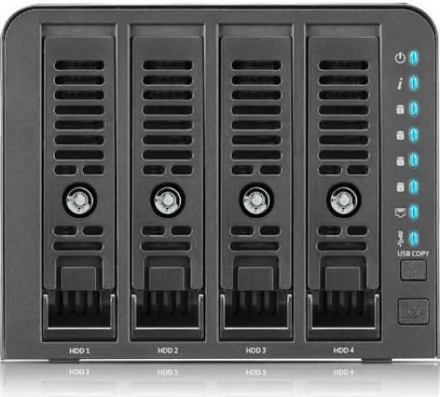 Alt view image 3 of 12 - Thecus N4350 SAN/NAS Storage System - Marvell ARMADA 388 Dual-core (2 Core) 1.80 GHz - 4 x HDD Supported - 1 GB RAM DDR4 SDRAM - Serial ATA/600 Controller - RAID Supported 0, 1, 5, 6, 10, JBOD - 4 x T