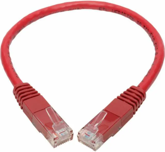 Alt view image 2 of 16 - Tripp Lite Premium N200-001-RD RJ-45 Patch Network Cable