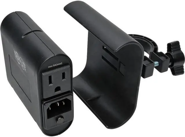 Alt view image 4 of 20 - Tripp Lite DMACUSB Ac/Usb Charging Clip For Display Mounts - Power Adapter - Ac / Usb - 3.4 A - 4 Output Connectors (2 X Usb, 2 X Nema 5-15) - Black