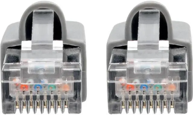Alt view image 2 of 16 - TRIPP LITE Cat6a Snagless Shielded STP Network Patch Cable 10G Certified, PoE, Gray, RJ45 M/M 7' (N262-007-GY)