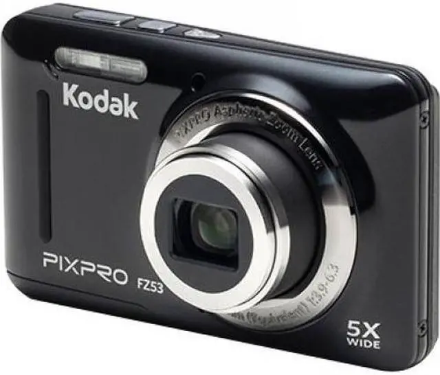 Alt view image 11 of 17 - Kodak PixPro Friendly Zoom FZ53 Digital Camera, Black #FZ53-BK