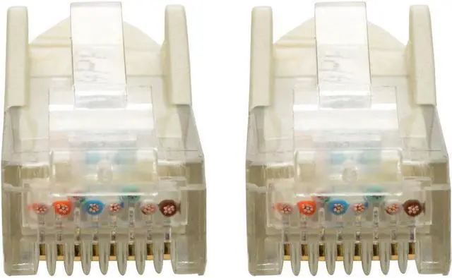 Main image of Tripp Lite N201-008-WH Premium Cat6 Gigabit Snagless Molded Utp Patch Cable, 24 Awg, 550 Mhz/1 Gbps (Rj45 M/M) , White, 8 Ft. - Patch Cable - Rj-45 (M) To Rj-45 (M) - 8 Ft - Utp - Cat 6 - Ieee 802.3A