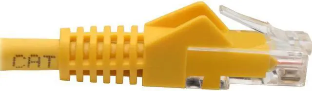 Alt view image 4 of 20 - Tripp Lite N201-06N-YW Premium Cat6 Gigabit Snagless Molded Utp Patch Cable, 24 Awg, 550 Mhz/1 Gbps (Rj45 M/M) , Yellow, 6 In. - Patch Cable - Rj-45 (M) To Rj-45 (M) - 5.9 In - Utp - Cat 6 - Ieee 802