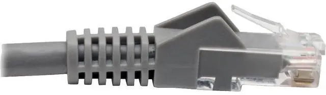 Alt view image 4 of 18 - Tripp Lite N201-06N-GY Premium Cat6 Gigabit Snagless Molded Utp Patch Cable, 24 Awg, 550 Mhz/1 Gbps (Rj45 M/M) , Gray, 6 In. - Patch Cable - Rj-45 (M) To Rj-45 (M) - 5.9 In - Utp - Cat 6 - Ieee 802.3