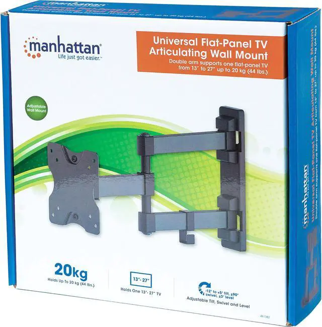 Alt view image 3 of 9 - Manhattan Universal Flat-Panel Display Articulating Wall Mount