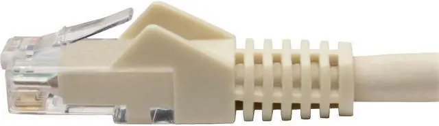 Main image of Tripp Lite N201-06N-WH Premium Cat6 Gigabit Snagless Molded Utp Patch Cable, 24 Awg, 550 Mhz/1 Gbps (Rj45 M/M) , White, 6 In. - Patch Cable - Rj-45 (M) To Rj-45 (M) - 5.9 In - Utp - Cat 6 - Ieee 802.