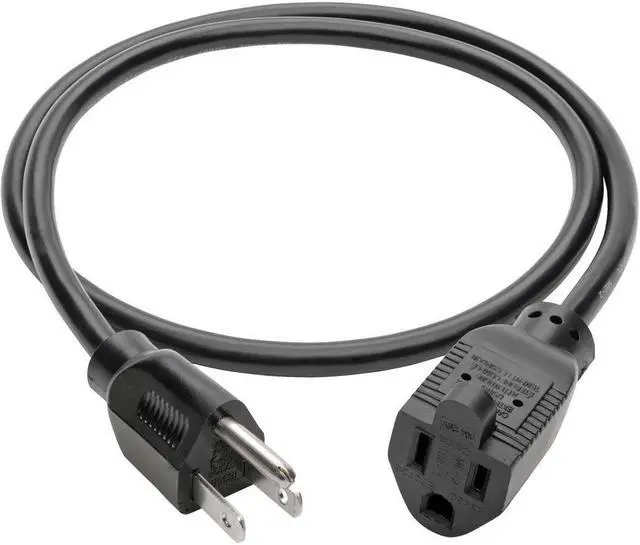 Alt view image 2 of 17 - Tripp Lite P022-003 Power Extension Cord