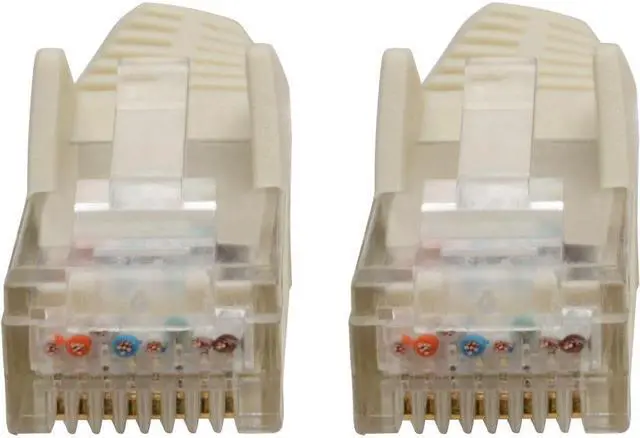 Alt view image 3 of 20 - Tripp Lite N201-06N-WH Premium Cat6 Gigabit Snagless Molded Utp Patch Cable, 24 Awg, 550 Mhz/1 Gbps (Rj45 M/M) , White, 6 In. - Patch Cable - Rj-45 (M) To Rj-45 (M) - 5.9 In - Utp - Cat 6 - Ieee 802.