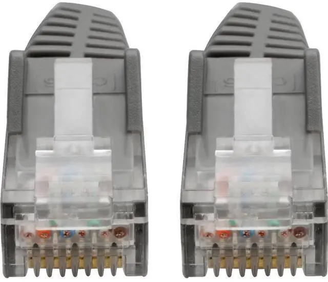 Alt view image 3 of 18 - Tripp Lite N201-06N-GY Premium Cat6 Gigabit Snagless Molded Utp Patch Cable, 24 Awg, 550 Mhz/1 Gbps (Rj45 M/M) , Gray, 6 In. - Patch Cable - Rj-45 (M) To Rj-45 (M) - 5.9 In - Utp - Cat 6 - Ieee 802.3