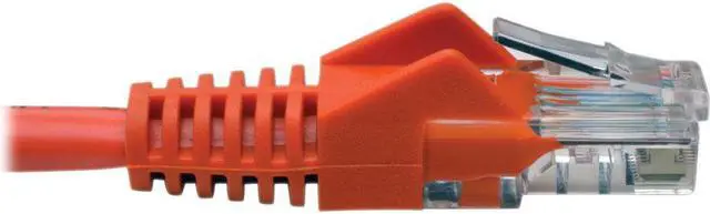 Alt view image 2 of 11 - Tripp Lite N001-015-OR Cat5E 350 Mhz Snagless Molded Utp Patch Cable (Rj45 M/M) , Orange, 15 Ft. - Patch Cable - Rj-45 (M) To Rj-45 (M) - 15 Ft - Utp - Cat 5E - Ieee 802.3Ab/Ieee 802.5 - Molded, Snag