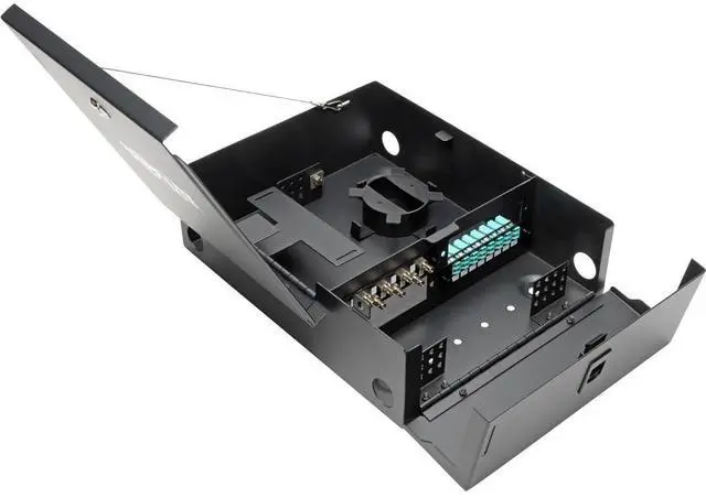 Alt view image 4 of 10 - Tripp Lite Wall-Mount Fiber Optic Distribution Enclosure, 4-Panel Capacity