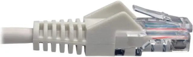 Alt view image 3 of 6 - Tripp Lite N001-006-WH Cat5E 350 Mhz Snagless Molded Utp Patch Cable (Rj45 M/M) , White, 6 Ft. - Patch Cable - Rj-45 (M) To Rj-45 (M) - 6 Ft - Utp - Cat 5E - Ieee 802.3Ab/Ieee 802.5 - Molded, Snagles