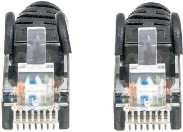Alt view image 3 of 6 - Intellinet Network Patch Cable, Cat6, UTP, 35', Black - UTP, RJ-45 Male / RJ-45 Male, 35 ft., Black