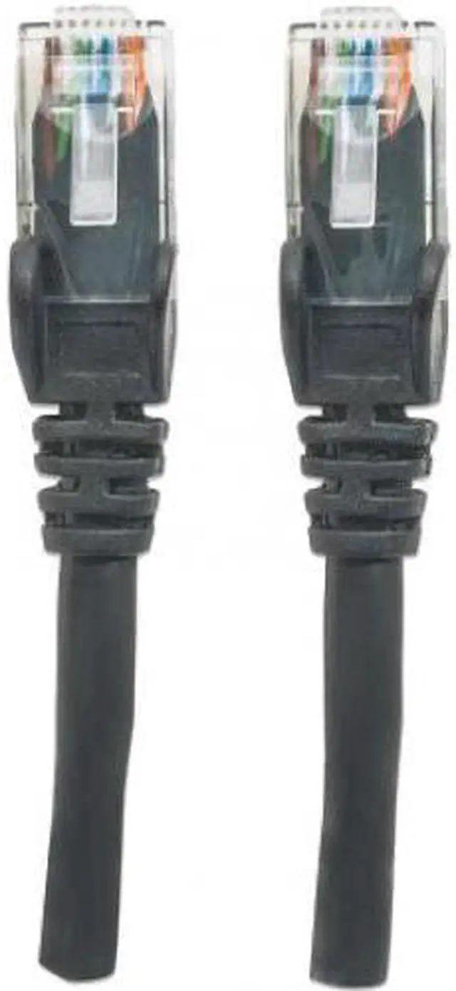 Alt view image 2 of 6 - Intellinet Network Patch Cable, Cat6, UTP, 35', Black - UTP, RJ-45 Male / RJ-45 Male, 35 ft., Black