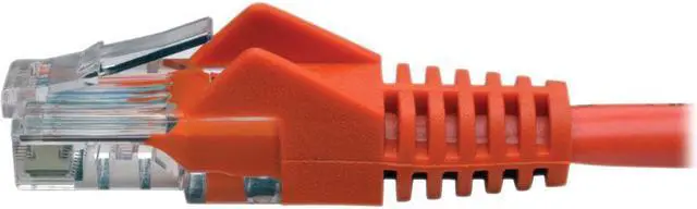 Main image of Tripp Lite N001-006-OR Cat5E 350 Mhz Snagless Molded Utp Patch Cable (Rj45 M/M) , Orange, 6 Ft. - Patch Cable - Rj-45 (M) To Rj-45 (M) - 6 Ft - Utp - Cat 5E - Ieee 802.3Ab/Ieee 802.5 - Molded, Snagle