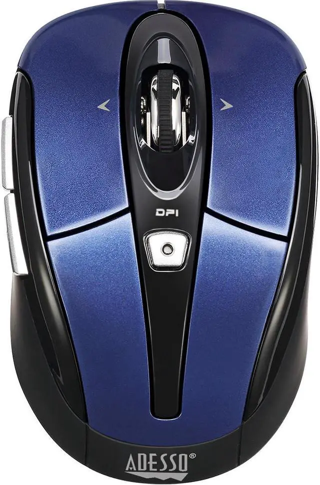Alt view image 3 of 20 - ADESSO iMouse S60L Blue 6 Buttons Tilt Wheel USB RF Wireless Optical Mouse