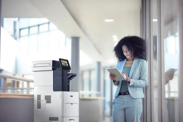 Alt view image 2 of 20 - Xerox VersaLink B600/DN Wireless Monochrome 320 GB Hard Drive Laser Printer