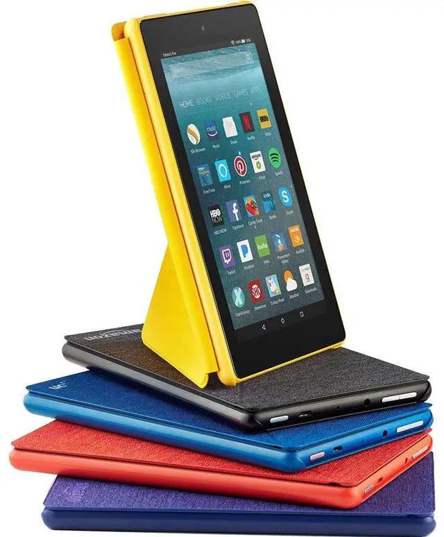 Alt view image 8 of 16 - Amazon - Fire 7 - 7" - Tablet - 16GB 7th Generation, 2017 Release - Punch Red