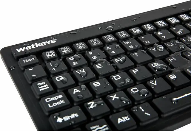 Alt view image 8 of 16 - WetKeys Professional Grade Waterproof Keyboard with Touchpad KBWKRC106T-BK Black USB Keyboard