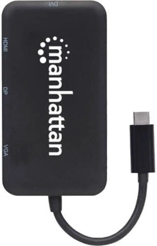 Alt view image 2 of 9 - Manhattan 152600 Usb-C 4-In-1 Audio/Video Converter