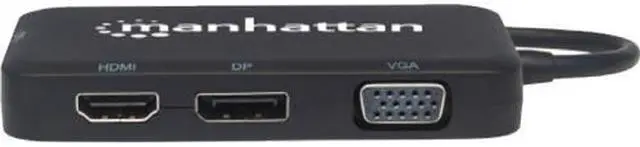 Alt view image 5 of 9 - Manhattan 152600 Usb-C 4-In-1 Audio/Video Converter