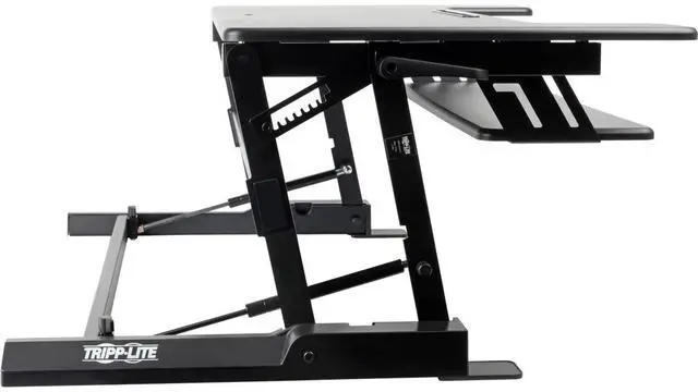 Alt view image 6 of 18 - Tripp Lite WWSSD3622 Height Adjustable 36x22 Sit Stand Desktop Workstation