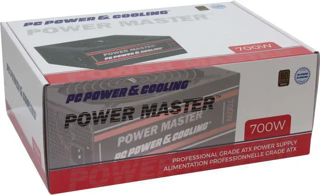 Alt view image 8 of 14 - PC Power & Cooling’s Power Master Series 700 Watt, 80 Plus Bronze, Semi-Modular, Active PFC, Industrial Grade ATX PC Power Supply, 3 Year Warranty, FPS0700-A2S00