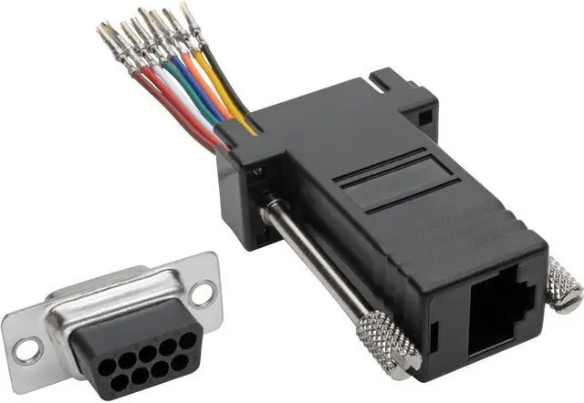 Alt view image 6 of 15 - Tripp Lite DB9 to RJ45 Modular Serial Adapter (F/F), RS-232, RS-422, RS-485 (P440-89FF)