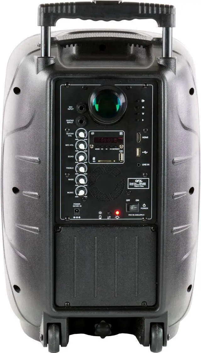 Alt view image 3 of 13 - QFX PBX-6000 BT Speaker w LED Projector