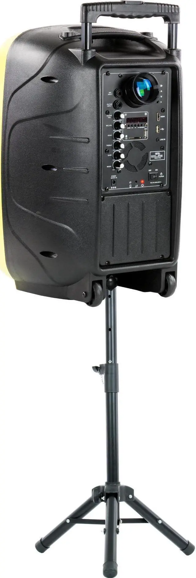 Alt view image 6 of 13 - QFX PBX-6000 BT Speaker w LED Projector