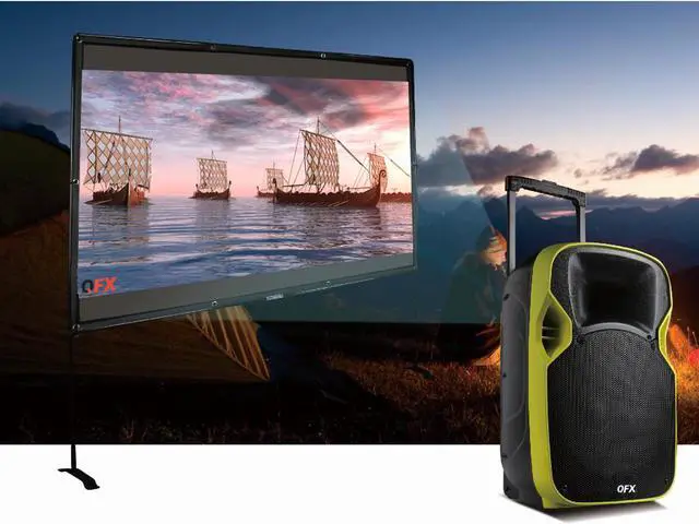 Alt view image 7 of 13 - QFX PBX-6000 BT Speaker w LED Projector