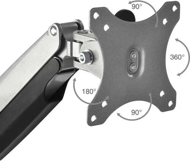 Alt view image 7 of 18 - SIIG CE-MT2E12-S1 High Premium Aluminum Gas Spring Desk Mount - Dual Monitor, VESA (75x75/100x100)
