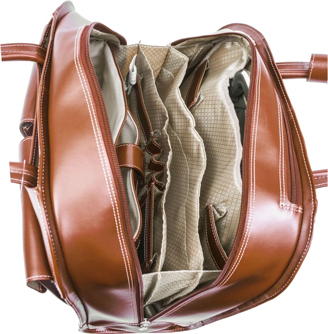 Alt view image 3 of 15 - MCKLEIN COMPANY LLC 96184A DAVIS BROWN LEATHER WHEELED