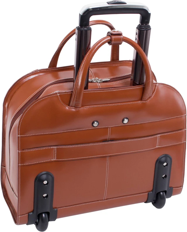 Alt view image 2 of 15 - MCKLEIN COMPANY LLC 96184A DAVIS BROWN LEATHER WHEELED