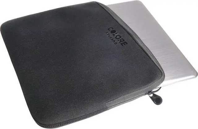 Alt view image 12 of 17 - Tucano BFC1112 11.6"/12.5" Colore Second Skin Notebook Case (Black)